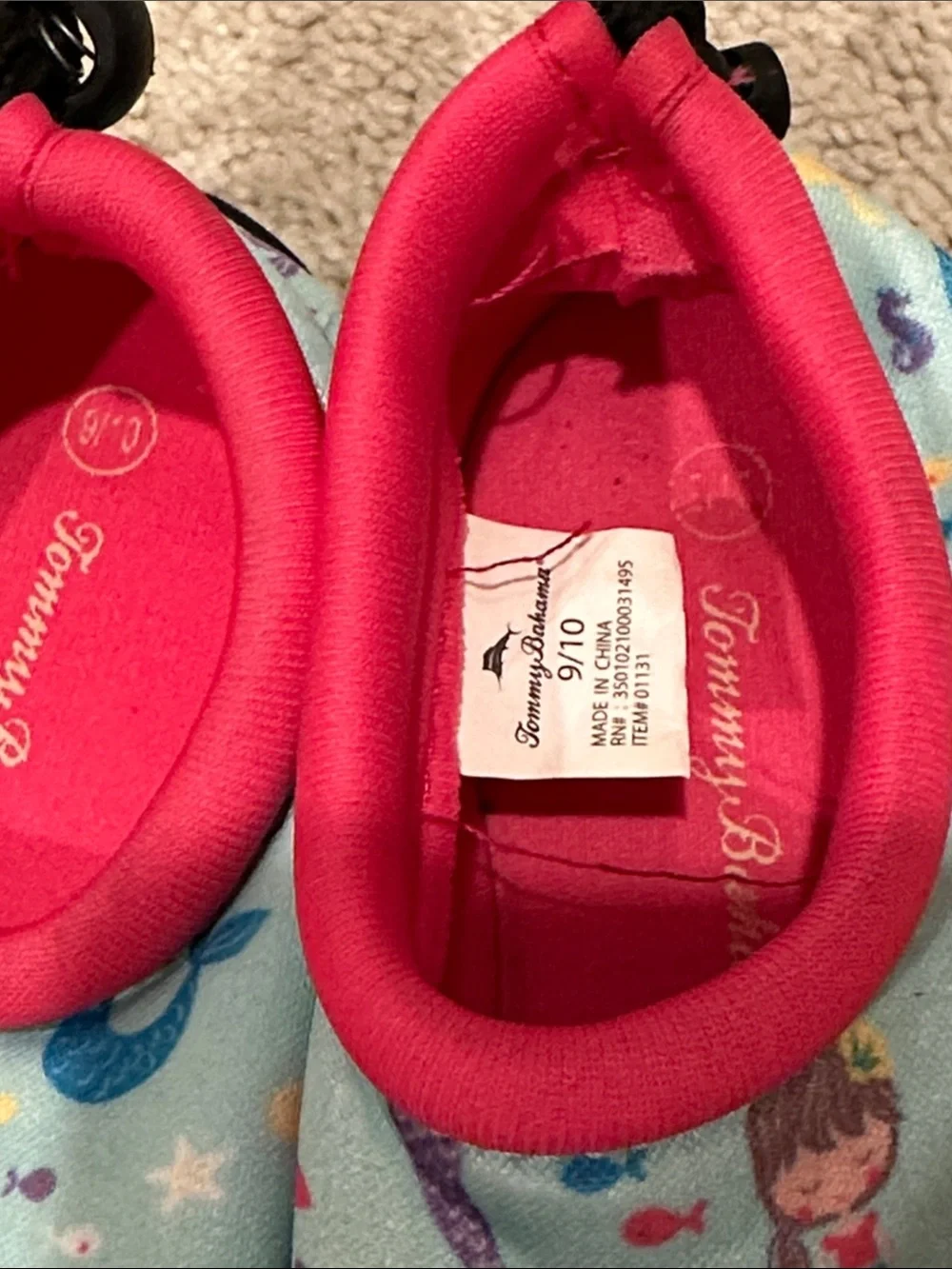 Tommy Bahama Kids Mermaid Water Shoes - Aqua & Pink